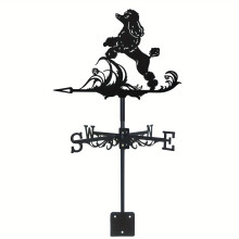 [Metal Poodle-Shaped Weather Vane] Rooftop Wind Direction Indicator - Poodle-Shaped Metal Weather Vane for Garden, Farm & Home Decor