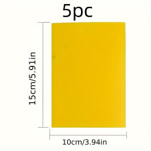 5pcYellow Double-Sided Sticky Insect Traps Can Quickly Catch Various Flying Insects. These Non-Toxic Traps for Outdoor Use Are Effective