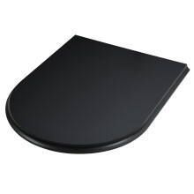 Adam Double Sided Curved Stove Hearth in Black