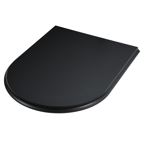 Adam Adam Double Sided Curved Stove Hearth in Black
