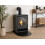 Adam Adam Double Sided Curved Stove Hearth in Black 2