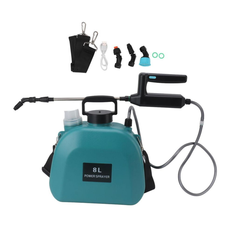 8l Electric Sprayer Slip Resistant Handle 2000mah Battery Powered Sprayer With Shoulder Strap For