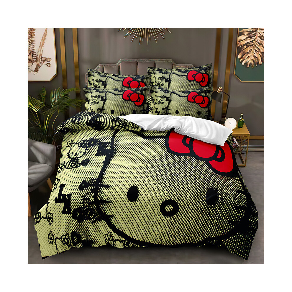 (Style 13, 140*200 Two-piece Set) New three-piece set hello kitty series digital printing kit bedding-image-OPC-PGP2BC8-NEW