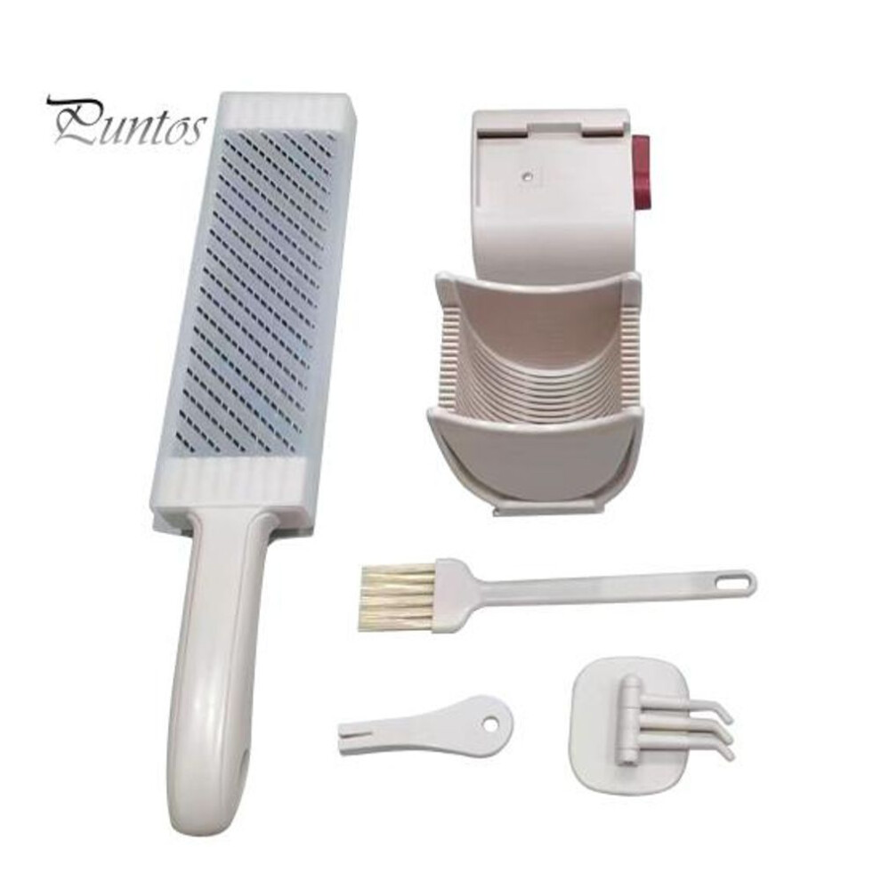 (beige) Meat Slicer Cutter For Meat Slicing Shredding Manual Food Slicer For Beef Pork Mutton Adjustable Thickness Meat Cutter With Sharpener