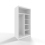 Gaba Sliding Door Wardrobe 100cm Full White 4
