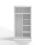 Gaba Sliding Door Wardrobe 100cm Full White 5