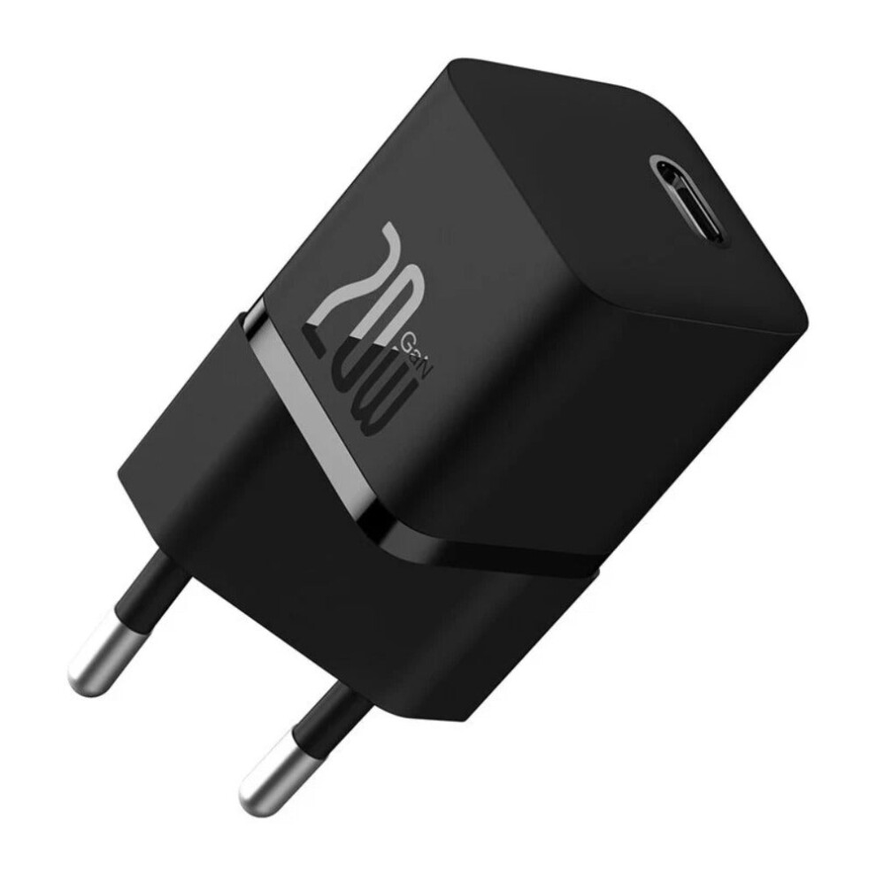 20W USB-C Charger EU Plug, Compact Design, Fast Charging 5V/3A, 9V/2.22A, Supports PD3.0 QC3.0 Apple2.4A BC1.2