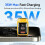 35W Fast Charger, USB-C & USB-A, EU Plug, Compact, Universal Compatibility, PD3.0 & QC 3.0, Yellow 3