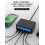 (White) 65W 5-Port USB PD Charger - Black/White, 4 USB-A + USB-C, Fast Charging, Compact, EU Plug, Universal Compatibility 6