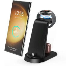 25W 3-in-1 Samsung Super Fast Charger Station for Galaxy Phones, Watch & Buds - Type C, Case Friendly, Safe Charging