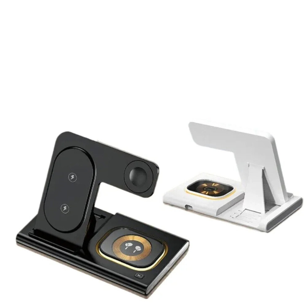 (For Samsung Watch) 3-in-1 Fast Wireless Charger Stand for iPhone, Samsung S23/S22, Galaxy Watch 5/4, AirPods - Type C Connector