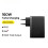 160W 3-Port EU Charger with 2 USB-C & 1 USB-A, Fast Charging, Multiple Protocols, Includes 1M Type-C Cable 3