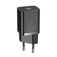 30W USB-C Charger EU Plug, Fast Charging, PD3.0 & QC3.0, Compact & Portable, 78x28x34mm, 51g