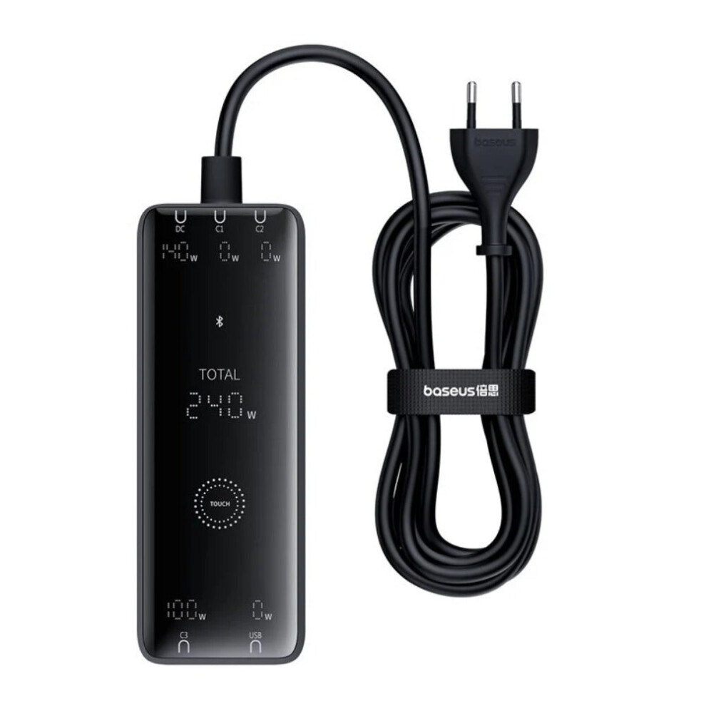 240W Usb-C Charger With 3 Ports, Usb-A, Eu Plug, Pd3.1, Compact Design For Fast Charging Multiple Devices 1138392767887