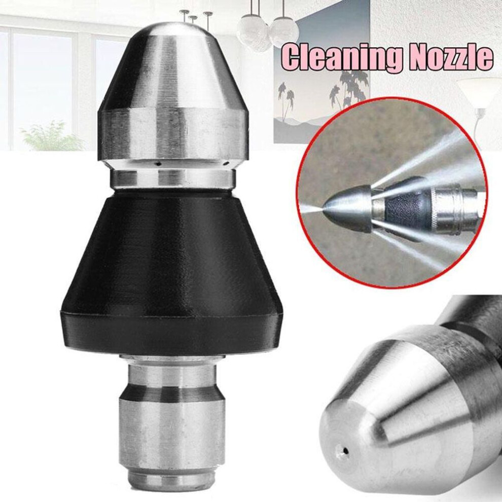 Cleaning Jetting Nozzle Rotary Spinning Drain Sewer Jetter Nozzle 1 Front 6 Rear