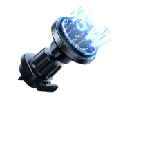 Magnetic Car Mount Charger with Cooling Fan, 15W Fast Wireless Charging for iPhone 15/14/13/12, Type-C Interface