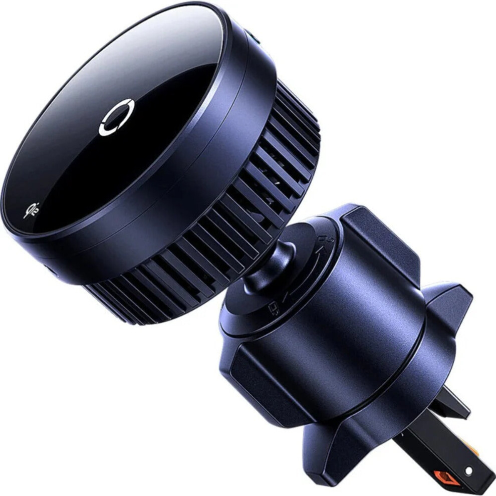 Magnetic Suction Wireless Car Charger Stand - 15W Fast Charging, Strong Magnetic Hold, Compatible with iPhone 15 & Samsung S24