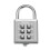 6 Digit Push Button Combination Padlock Travel Suitcase Luggage Lock 2