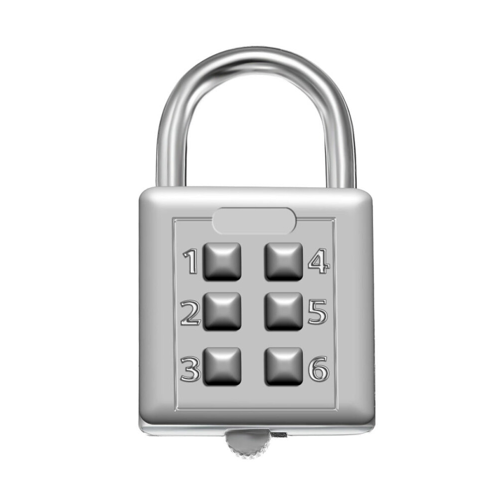 6 Digit Push Button Combination Padlock Travel Suitcase Luggage Lock-image-OPC-PGP2NRQ-NEW