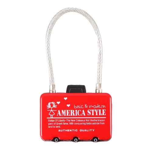 (Blue) Cartoon Pattern 3 Digit Luggage Combination Password Bike Locks Padlocks 2