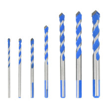 (6mm) 10Pcs Multi-functional Glass Drill Bit Tungsten Carbide Tip for Ceramic Tile Concrete Brick Metal Stainless Steel Wood