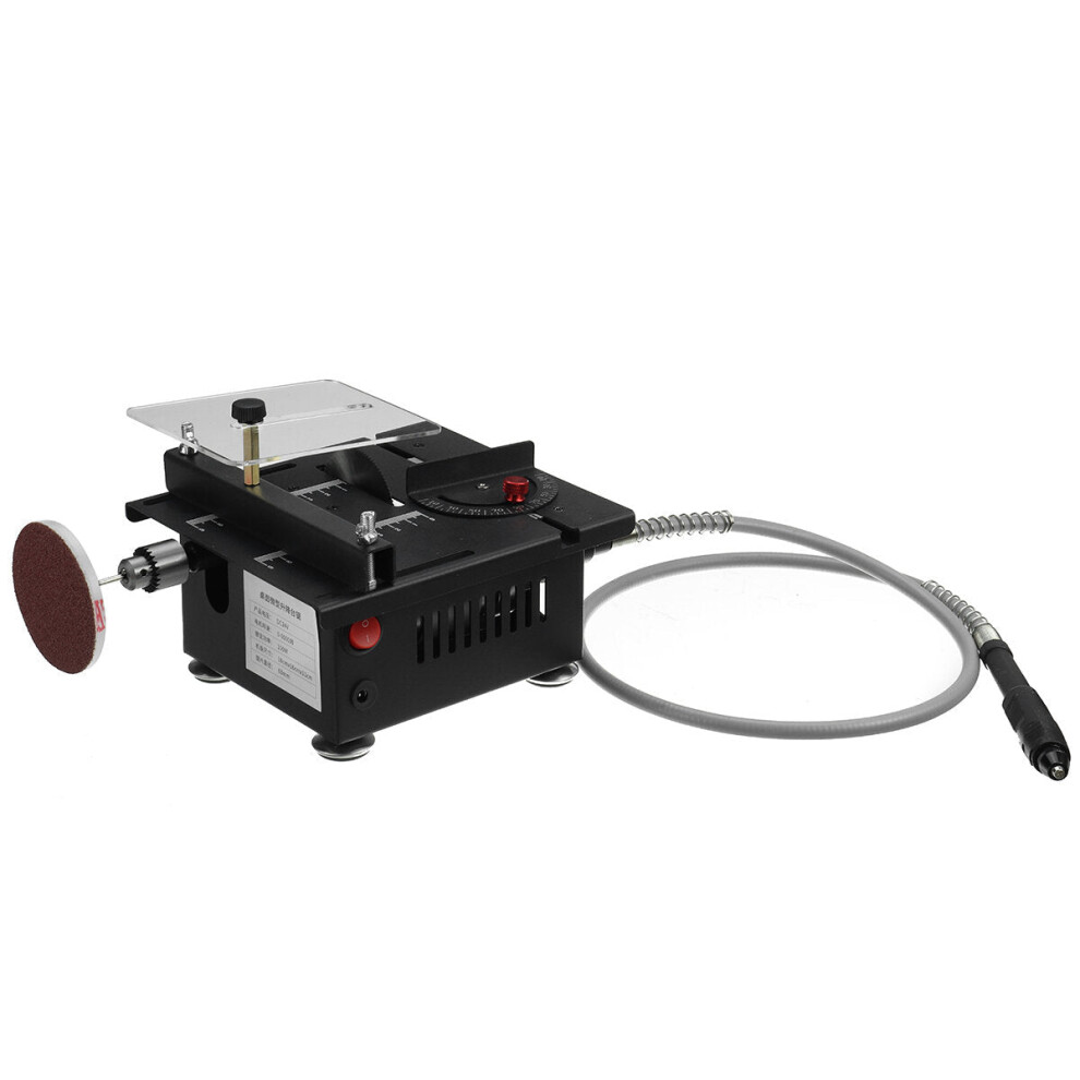 (EU Plug) Multifunctional Small Cutting Mini Table Saw DIY Woodworking Angle Table For Metal Cutting Carving