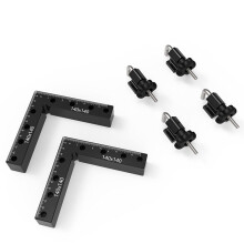 90 Aluminum Alloy Ruler Set - Dual Scale (Imperial & Metric), Durable, User-Friendly, Includes 4 Clamp Sleeves