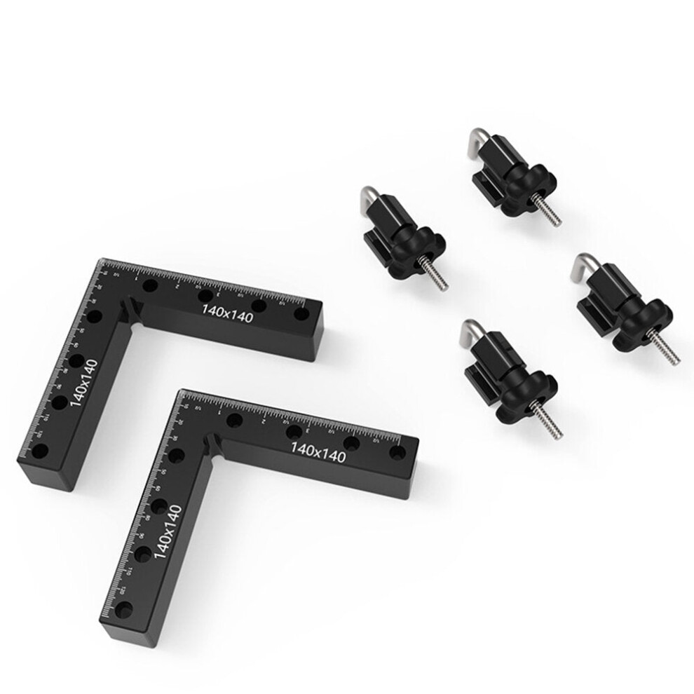 90 Aluminum Alloy Ruler Set - Dual Scale (Imperial & Metric), Durable, User-Friendly, Includes 4 Clamp Sleeves