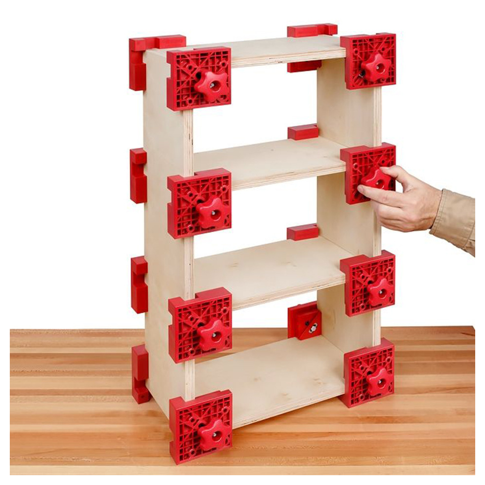 Multi-Functional Corner Clamp for 1/4" to 1" Boards - Adjustable, Easy One-Hand Operation for 90 & 45 Angles