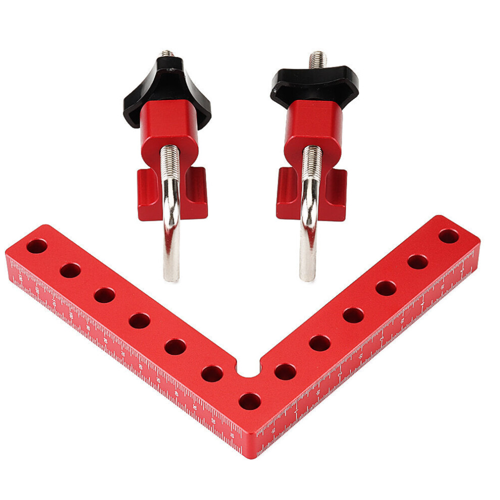 (120mm) Woodworking Precision Clamping Square - L-Shaped Fixture for Panel Positioning & Right Angle Alignment Tool