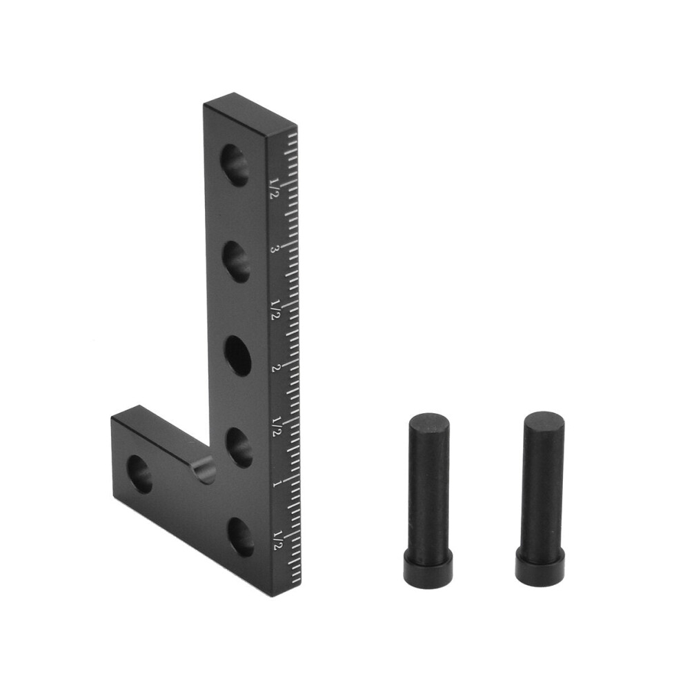 (Imperial) Durable Woodworking Square Ruler & Height Ruler with 90 Angle, Metric/Imperial Scale, Line Scriber & Center Finder