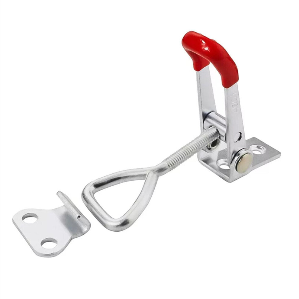 (2 PCS) Heavy-Duty Iron Galvanized Toggle Latch Clamp, Rust-Resistant, Easy Install, 100kg Holding Force, Versatile for Various Applications-image-OPC-PGP2P7W-NEW