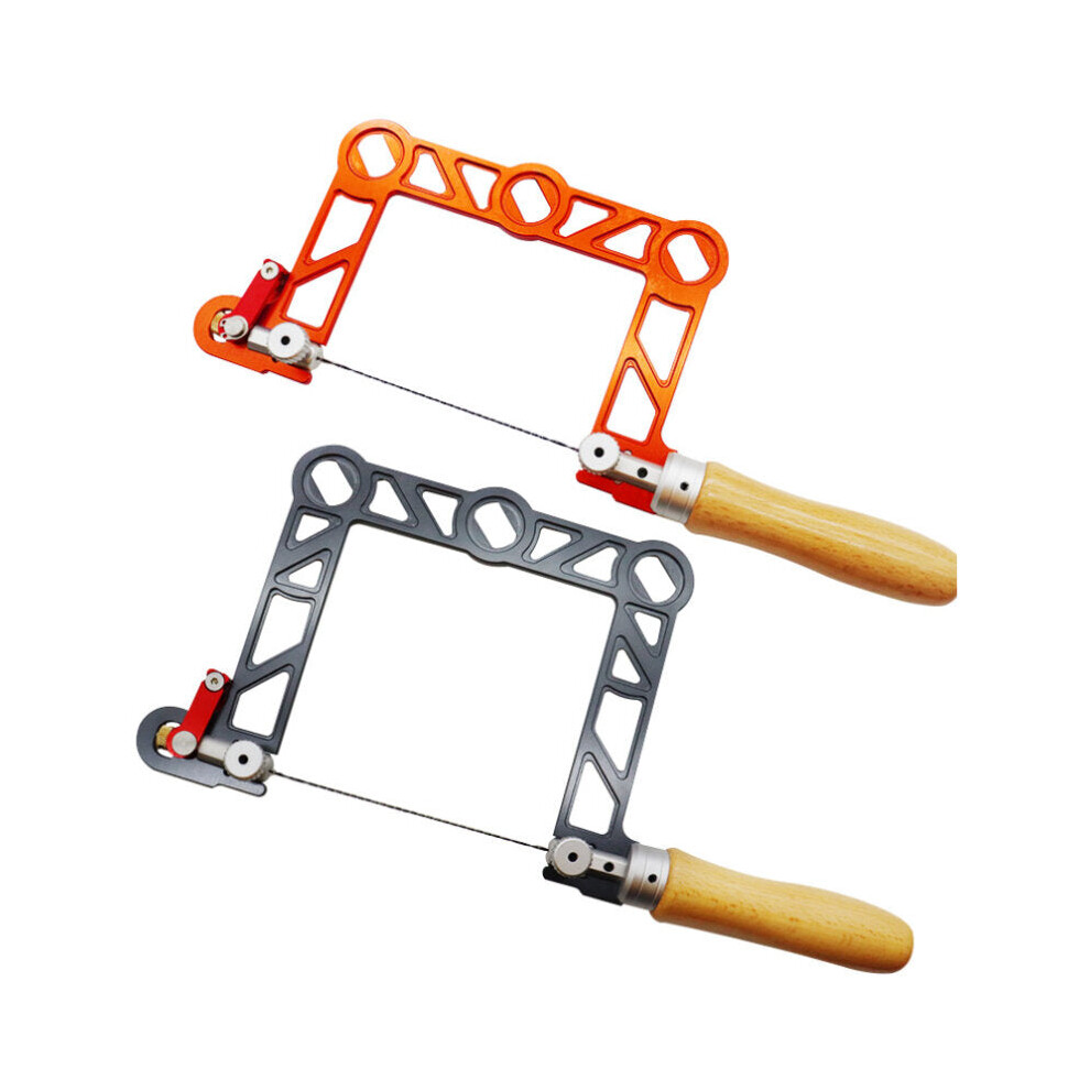 (Red, 3 Inch) Alloy Steel Manual Wire Saw Pull Saw Jig Hand Tools For DIY Shape Cutting Guide Woodworking Saw Jig