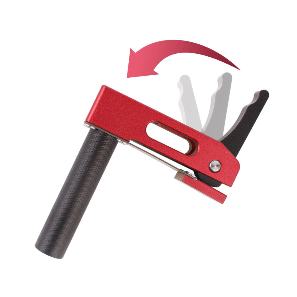(Red) Woodworking Desktop Quick Acting Hold Down Clamp for 20MM Benches - Secure, Versatile, Efficient Tool (Blue/Red)