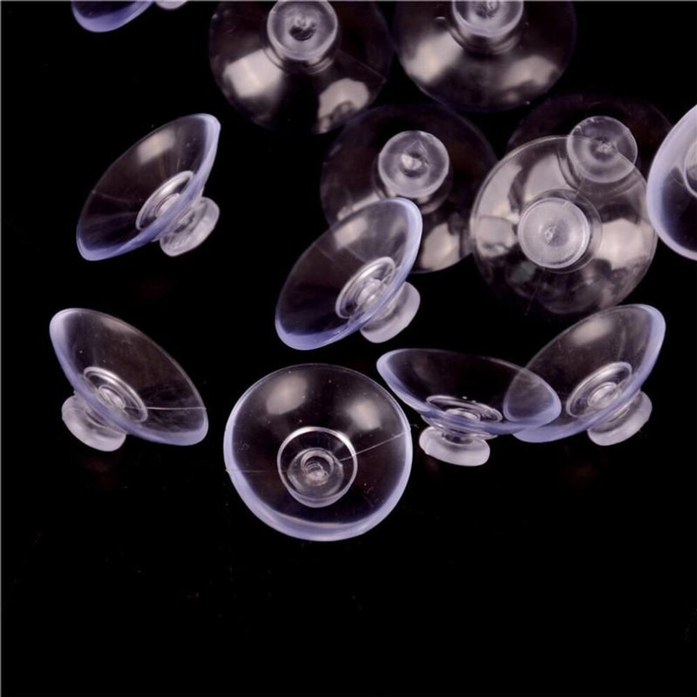 50Pcs Attractive And Durable Clear Transparent Hanger Room Kitchen Bathroom Suction Cup Sucker