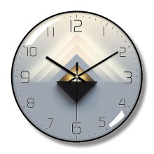 (A,Gold)12 inches Modern minimalist clock, creative clock, wall clock, living room, home, no punching, silent wall clock, atmospheric quartz clock