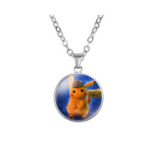 (06) Pikachu-Anhänger Stilvolle Halskette Ochain Anime-Schmuck für Fans