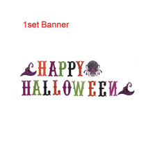 (1 juego de pancartas) Suministros de decoración para fiesta de Halloween Vajilla