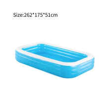 (262 cm/103,15 tuumaa) Bestway Pvc suorakaiteen muotoinen puhallettava uima-allas Tilava koko perheen