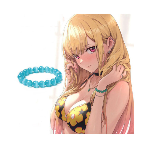(Μπλε) My Dress-Up Darling Cosplay Accessories Βραχιόλι Σκουλαρίκι Κολι