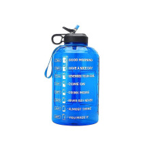 (Blau) 3,78 l große Trinkflasche mit motivierender Zeitmarkierungserinnerung