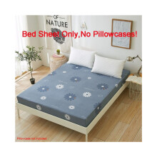 (Gris, 120 x 200 cm) Sábana ajustable sin funda de almohada Estampado floral Individual Doble King