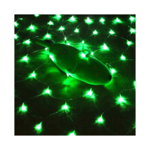 (Green, UK-3x2m-200LEDs) Net Mesh Christmas Fairy String Lights Xmas Party Outdoor 3M*2M 200LED