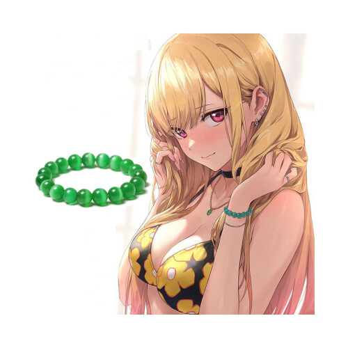 (Πράσινο) My Dress-Up Darling Cosplay Accessories Βραχιόλι Σκουλαρίκι Κολ