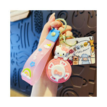 (Hello Kitty) Cinnamoroll Charming Sanrio Keychain Cute Cartoon Bag Charm For Girls