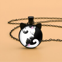 (HMXL92) Yin Striking Yang Time Gem κολιέ με μοναδικό μενταγιόν αυτί γά