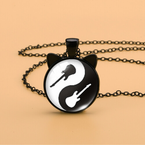 (HMXL94) Κολιέ Yin Striking Yang Time Gem με μοναδικό μενταγιόν αυτί γά