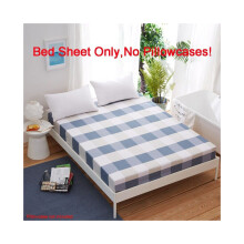 (Enrejado, 120 x 200 cm) Sábana ajustable sin funda de almohada Estampado floral Individual Doble King