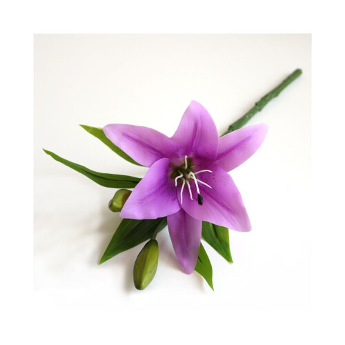 Lila) Künstliche Lilie Fake Blumenstrauß Hochzeitsdekoration on OnBuy