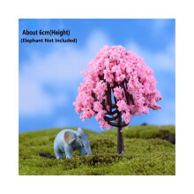 (Pink Tree) Micro Landscape DIY Tree Miniature τεχνητό φυτό Στολίδι για το σπί